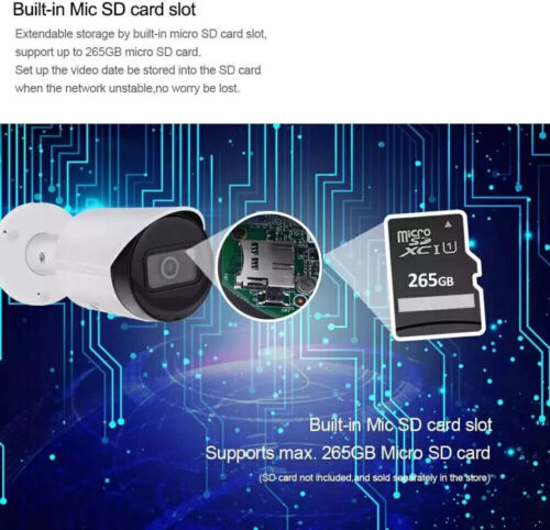 Dahua IPC-HFW2831S-S-S2 8MP Security Starlight POE IP Bullet IP67 Camera 3.6MM - Picture 8 of 27