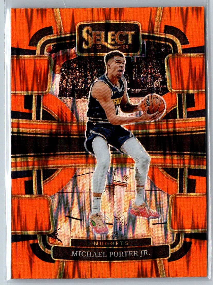 2024-25 PANINI SELECT ORANGE FLASH PRIZM MICHAEL PORTER JR 2024-25 PANINI SELECT ORANGE FLASH PRIZM MICHAEL PORTER JR