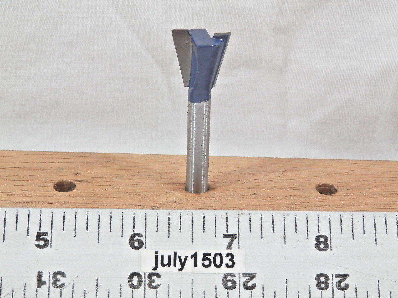 (1) NEW 5/8" D Dovetail Bit Carbide Tipped Router Bit 1/4" Shank 2 Flute zm