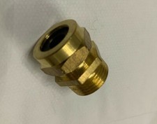20mm Brass TRS Cable Gland 8mm Dia. Entry Hole for Conduit | METPRO | BTG1
