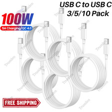 For Android Macbook iPhone 15 100W USB-C to USB-C Type-C PD Fast Charger Cable
