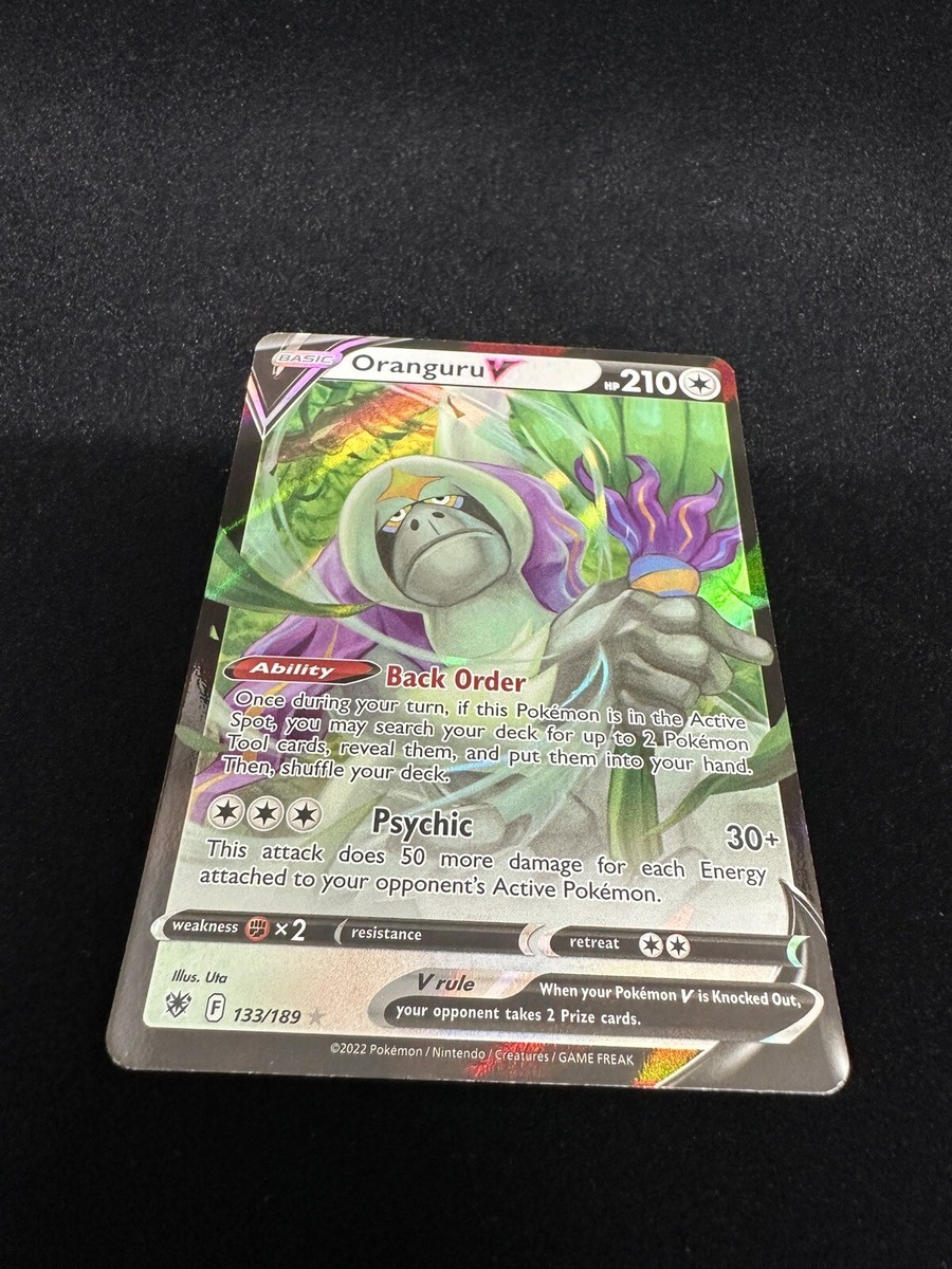 Oranguru V Astral Radiance 133/189 Holo Ultra Rare Pokmon TCG Card Near Mint Oranguru V Astral Radiance 133/189 Holo Ultra Rare Pokmon TCG Card Near Mint