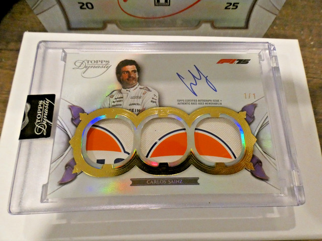 2025 Topps Dynasty Formula 1 F1 Carlos Sainz Triple Patch/Relic Autograph 1/1