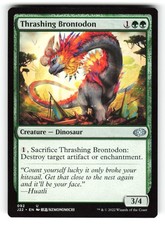 Thrashing Brontodon #92 (NM) (Non-Foil) (U) (J22) Magic MTG
