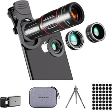 Phone Camera Lens Kit Upgraded Version Telephoto 28X Wide Angle 0.6X