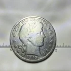 1915 Barber Half Dollar Circulated Silver US Coin 50C .900 Silver Denver