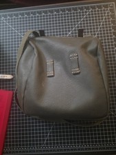 Vintage Military Surplus Canvas Leather Shoulder/Field Bag - Militaria