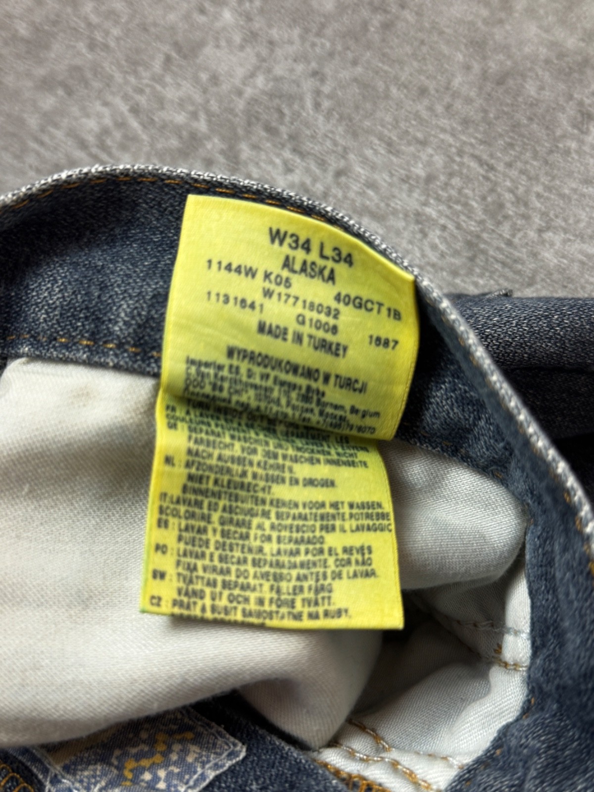 Wrangler Vintage Cut Off Shorts Mens W34 W33 Bermuda Denim Made in Turkey image 8