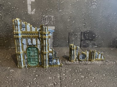 Warhammer 40k Kill Team Hivestorm - Killzone Volkus Terrain Gut bemalt