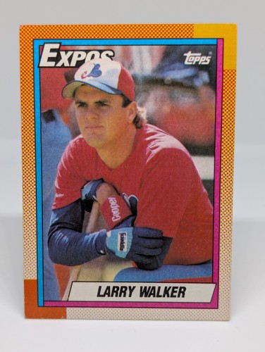 1990 Topps Baseball Larry Walker Rookie #757