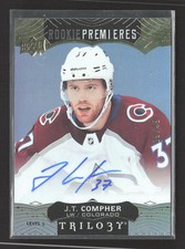 2017 Upper Deck Trilogy Rookie Premieres J.T. Compher #125 Level 3 29/49 Auto