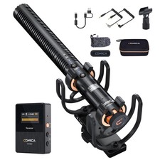 COMICA VM30 Shotgun Microphone with Wired Wireless Modes, USB C Digital Out...