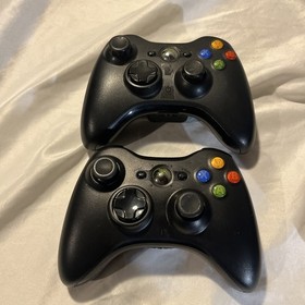 Microsoft Xbox 360 E 250GB Console  Lot: 2 OEM Controllers Wires Factory Reset