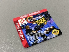 Contra Hard Corps (Sega Genesis) Replacement Label