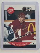 1990-91 Pro Set - Sergei Fedorov #604 (RC)