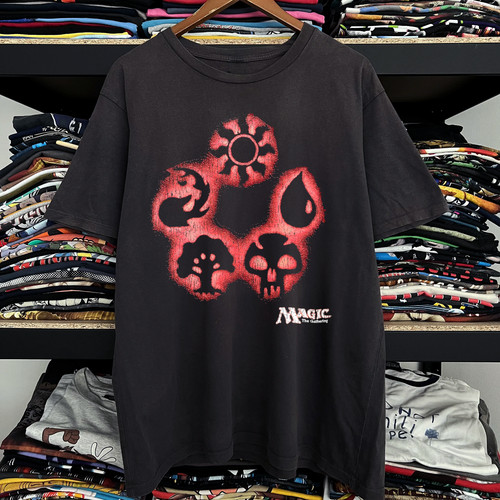 Magic Symbols Washed T-Shirt Black L