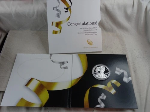2017-W Proof American Silver Eagle Dollar $1 OGP COA US Mint Congratulations Set