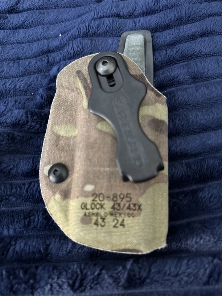 Funda IWB Kydex para transporte oculto compatible con Glock 43 y 43X 9 mm Foto 2 de 4