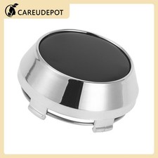 60mm 2.36 Od Universal Car Wheel Hub Center Caps Chrome Silver Tone Black New