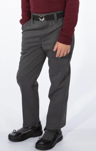 Challenger School Uniform Girls Charcoal Heather Pants - Regular Sz 5 Pull-on - Picture 2 of 11