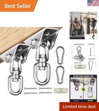 Perchas oscilantes de alta resistencia para juegos de madera 2000 lb capacidad hamaca colgador 360...