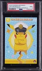 2025 ENSKY POKEMON RAYQUAZA RISING BROMIDE GUM VERSION A CAPTAIN PIKACHU PSA 9