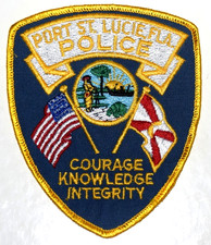 PORT ST LUCIE &ndash; POLICE - FLORIDA FL Sheriff Police Patch VINTAGE OLD MESH