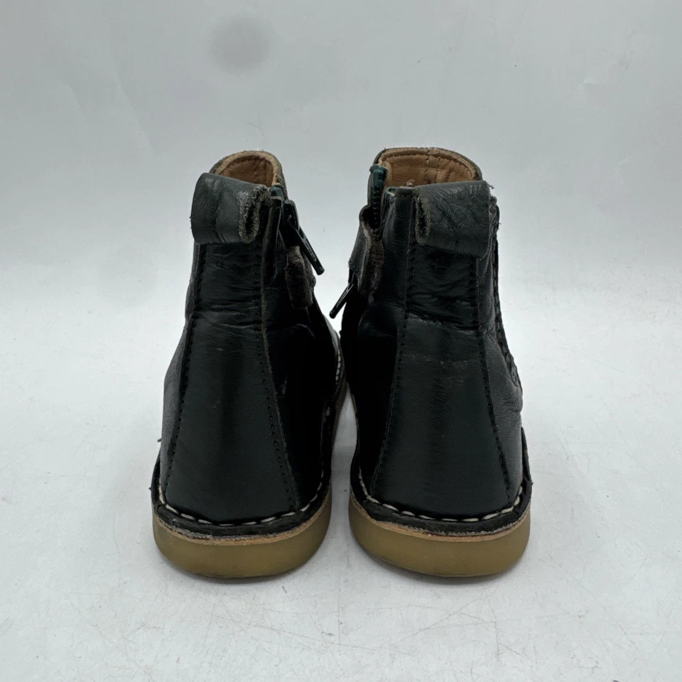 Botín Petit Nord estrella niño pequeño 10 EU 27 cuero verde col rizada niños Foto 4 de 4