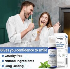 Swissklip Teeth Whitening Foam  Mint Flavor Whitening Toothpaste  Teeth Whiten