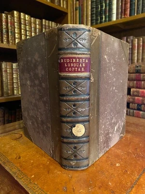Langue copte. Rudimenta linguae coptae sive aegyptiacae. Grec, arabe, latin 1778 - Photo 1/4