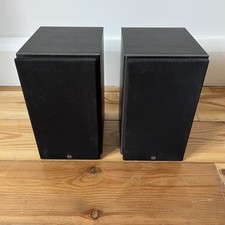 Mordaunt Short Black M10 Bookshelf Speakers Tested Working
