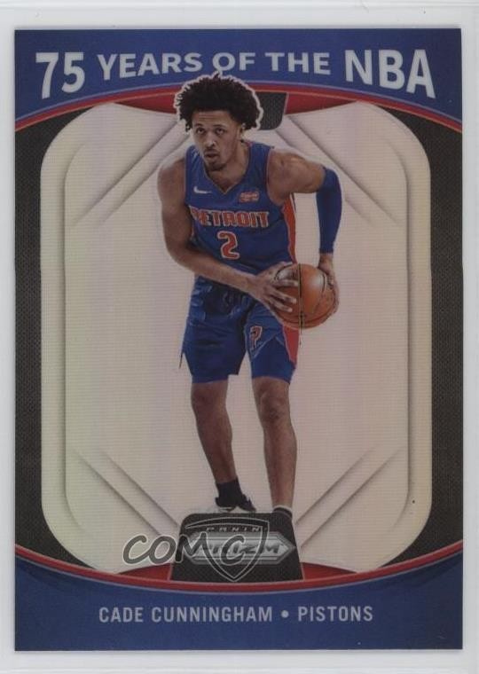 2021-22 Panini Prizm Optic 75 Years of the NBA Cade Cunningham #21 Rookie RC