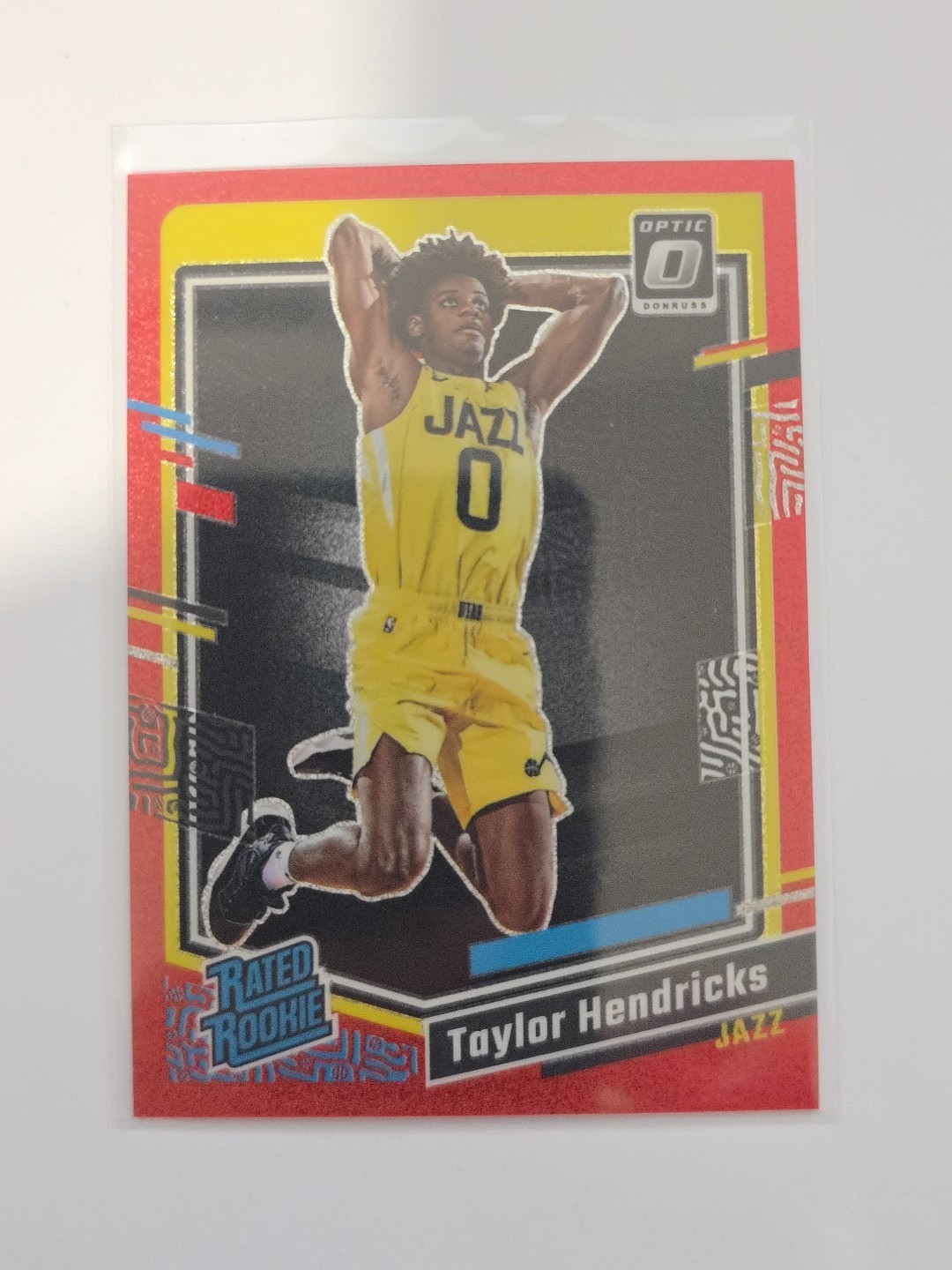 2023-24 Optic #233 Taylor Hendricks Red Glitter Prizm Rookie RC 75/75