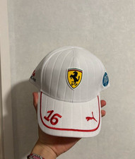 Scuderia Ferrari F1 Charles Leclerc Miami GP White Team - Cap Hat NWT