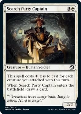 Magic the Gathering Innistrad: Midnight Hunt Search Party Captain 32 NM MID
