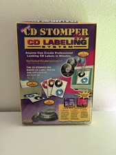 CD Stomper Pro CD Label Design Applicator System Kit PC Mac Software NEW/SEALED