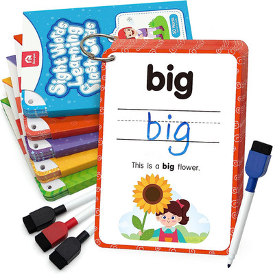Sight Words Kids Learning Flash Cards, 250 Dolch Word Game Reading Vocabulary Ca