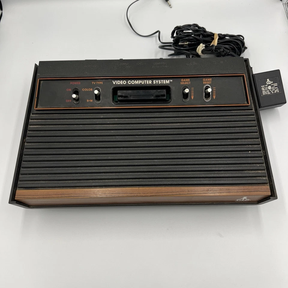 Atari 2600 2 Joysticks 2 Tennis Paddle Computer Connector 10 Game Instructions - Image 2 of 4