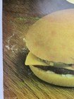1983 McDonald's "Cheeseburger" Translite sign 21.75" X21.75 Advertising Display  — photo 6