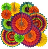 Party Deko, 12 StüCk Bunte PapierfäCher, Mexiko Deko, Girlande, FüR Hawaii De