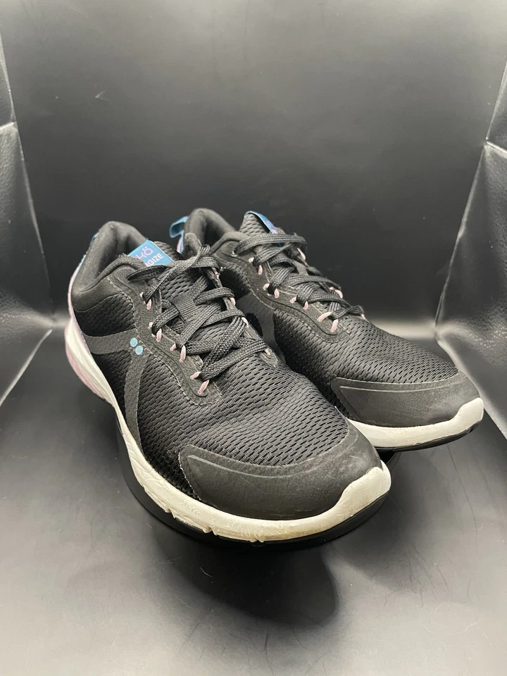 Zapatillas deportivas Ryka Energize negras bajas con cordones para mujer talla 7,5” Foto 2 de 4