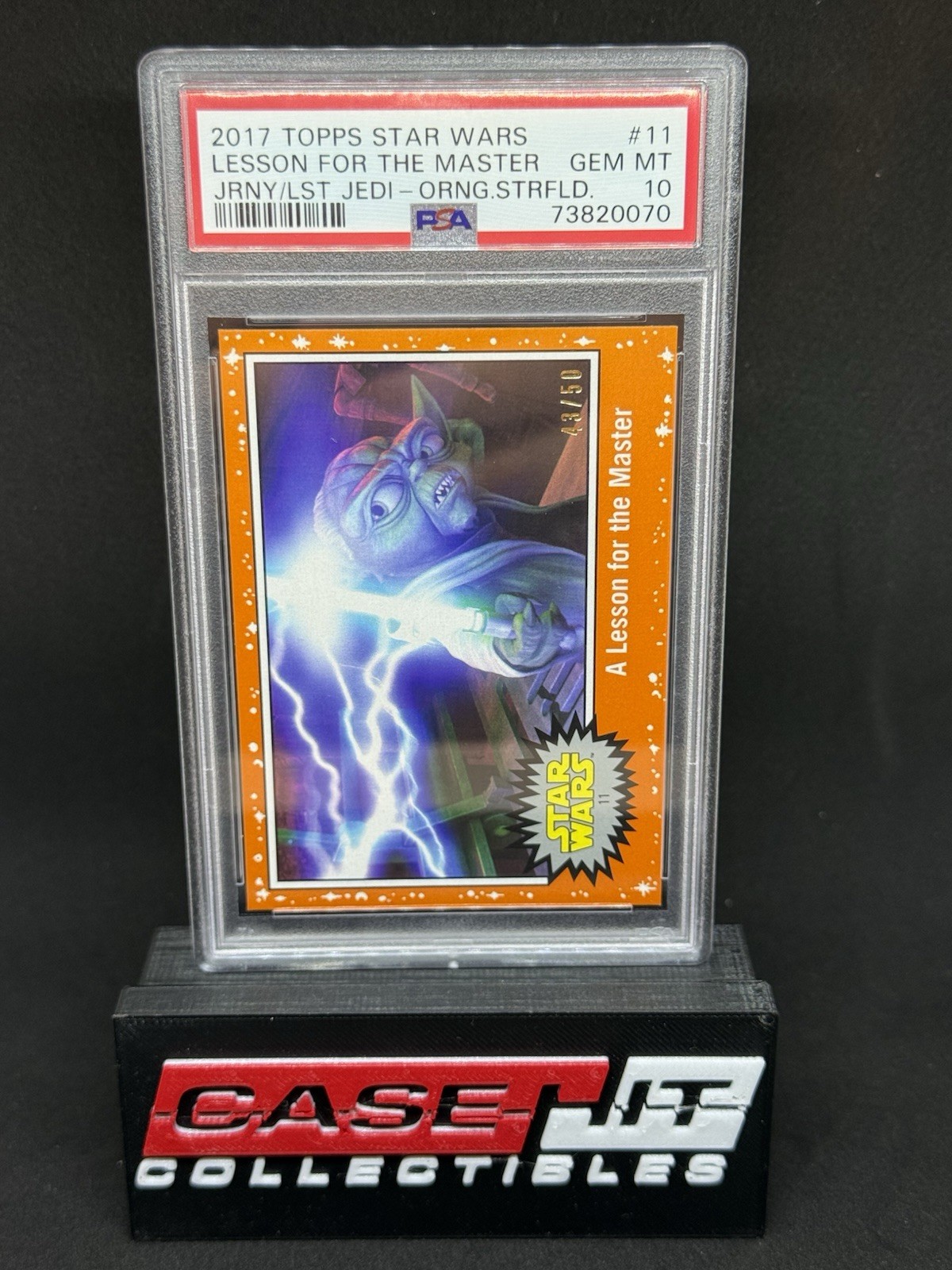 2017 topps star wars Lesson For The Master /50 PSA 10 view 1