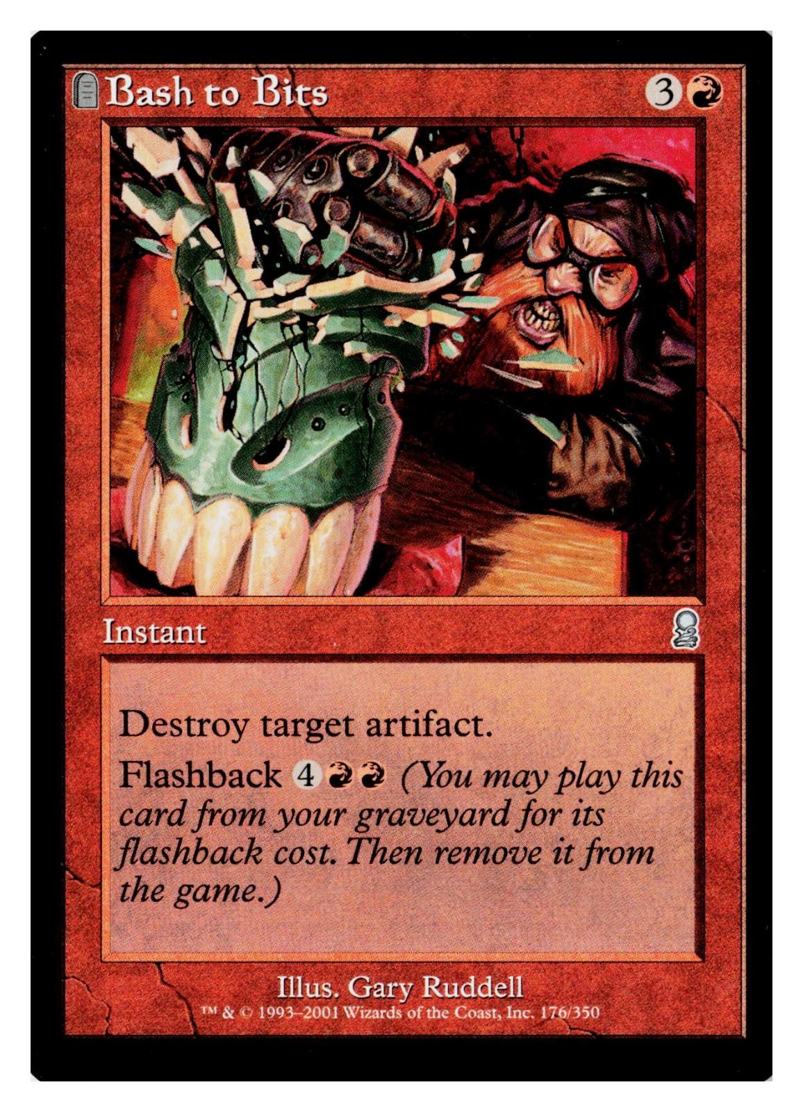Bash to Bits 176 Uncommon Odyssey Magic: The Gathering Lightly Played