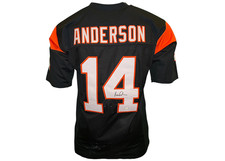 Ken Anderson Signed Cincinnati Black Football Jersey JSA