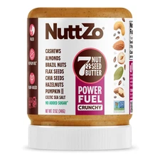 Natural Power Fuel Crunchy 7 Nuts & Seeds Butter | Paleo and Keto Friendly | Pea