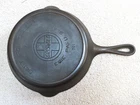 Vintage Griswold No. 7 Skillet, Large Logo, Slant Letters, Heat Ring, P/N 701