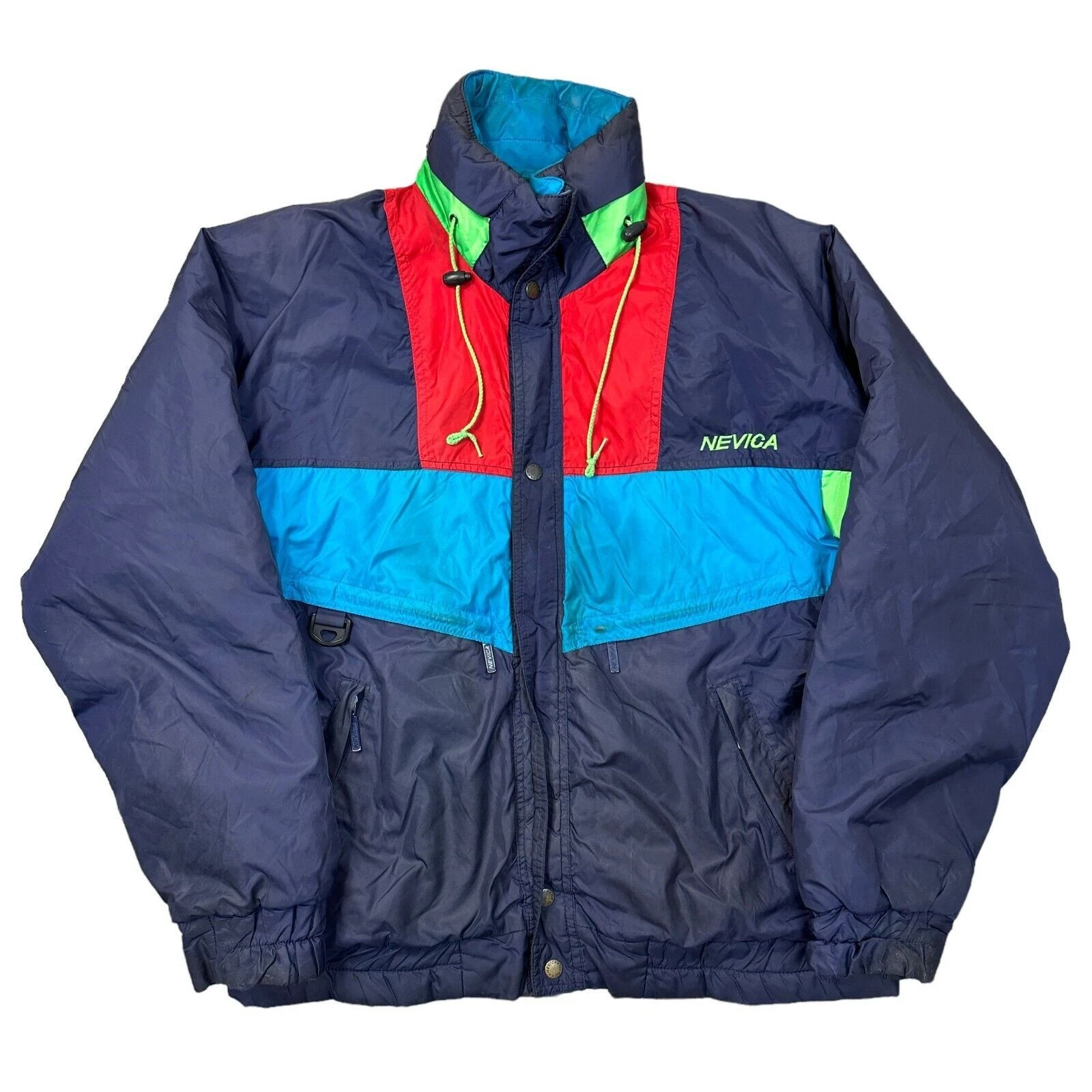 Vintage Nevica Ski Jacket Snowboard 90s Retro Multicoloured Mens Medium 40