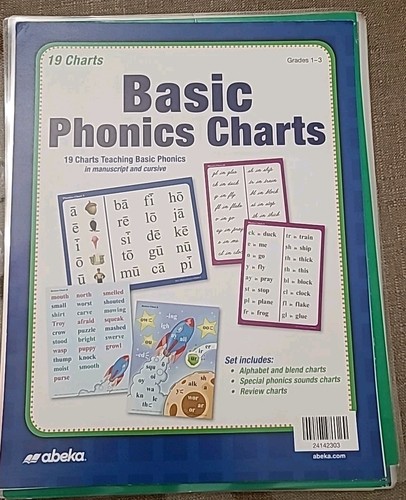 Abeka Basic Phonics Charts Grades 1 - 3