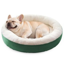 Love's cabin Round Donut Cat and Dog Cushion Bed 30in Pet Bed for Medium or L...