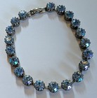 Vintage Estate Bue Rhinestone Bracelet 7 inch — photo 4